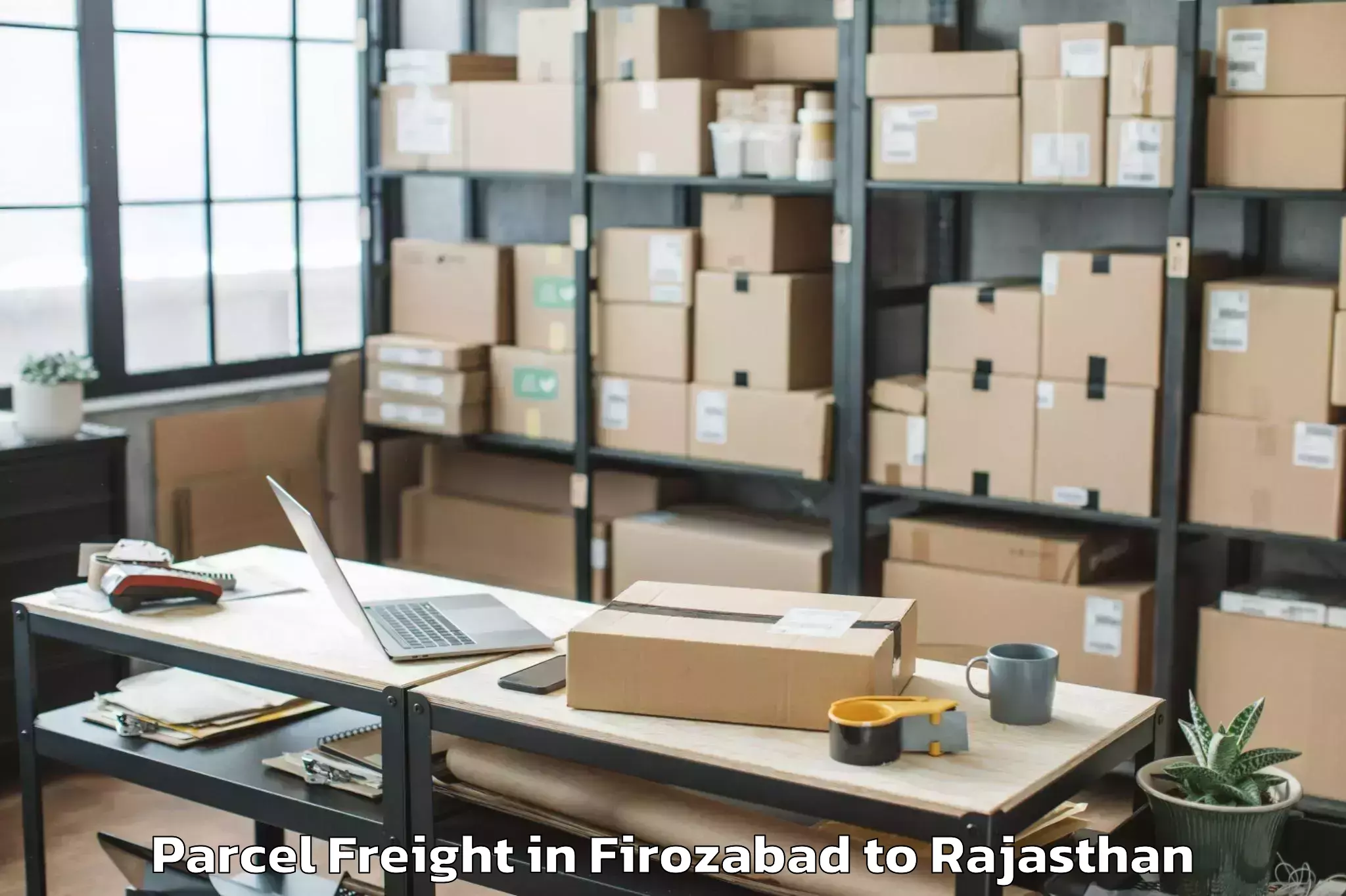 Book Firozabad to Maharaja Ganga Singh Universit Parcel Freight Online